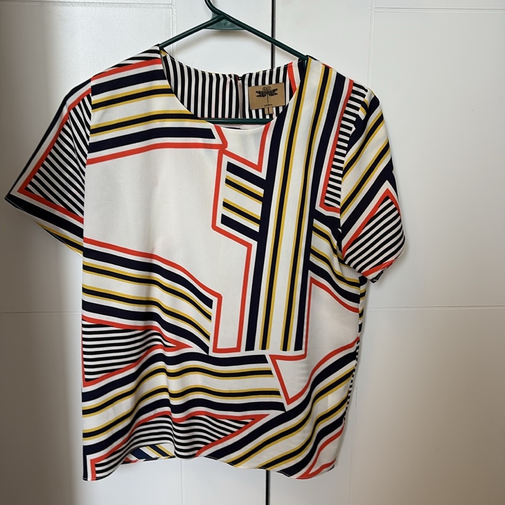 Striped Geometric Women's Blouse